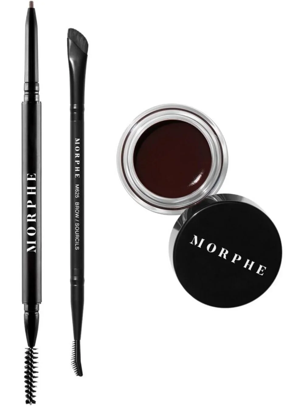 Everyday Essentials Brow Kit - Precision Micro Pencil, Tinted Wax & 3-in-1 Brush